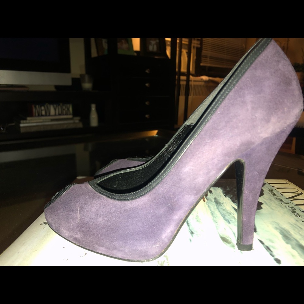 Delman purple suede heels - Picture 8 of 8